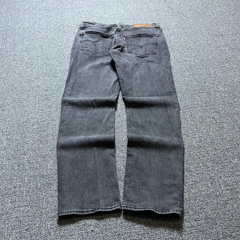 Levis Premium 511 Slim Fit Jeans 31 Grey Faded Denim Stretch Mens Hemmed